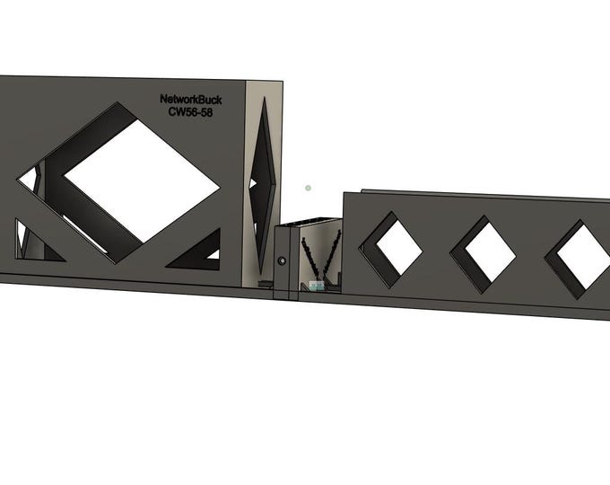Changwang CW56 CW58 Mount + Charger Mount + Keystone Panel – 2U Rack Mount (19-Inch)