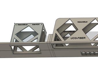 UCG-Fiber +  Intel NUC – 2U 19-Inch Rack Mount