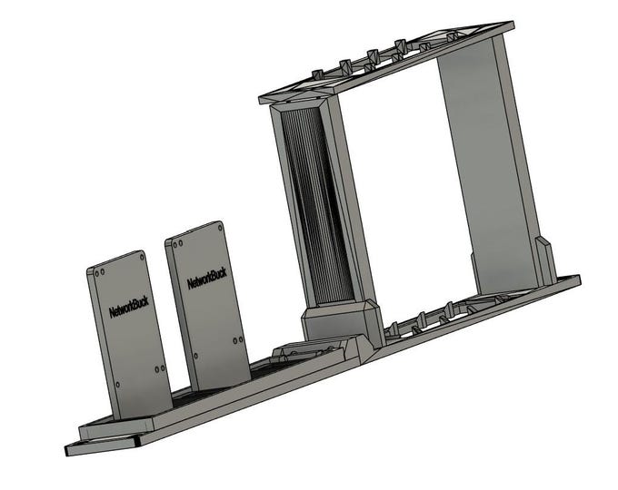 1U Rack Mount for Arris SB8200 / SB6190 / SB6141 & Raspberry Pi with 3 Keystone Jacks