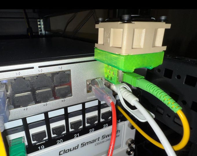 Fan Mount Bracket for WAS-110 SF Module 40mm Fans Updated Style