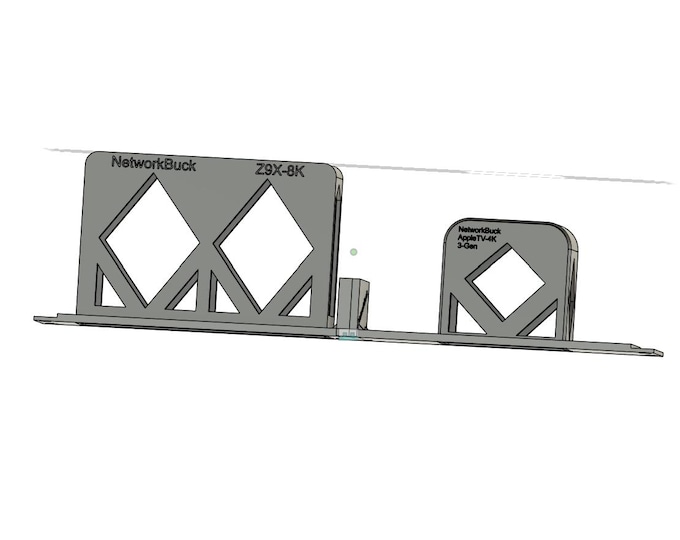 Zidoo Z9X 8K + Apple TV 4K (3rd Gen) – 1U 19-Inch Rack Mount