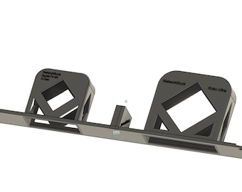 Apple TV 4K (3rd Gen) + Roku Ultra – 1U 19-Inch Rack Mount