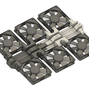 Startech 12U, 15U, 18U, 22U, 25U and 32U with 36-inch-deep Server rack bracket -- Fans on Top Panel (6 Fans Would Fit) RK2236BKFR