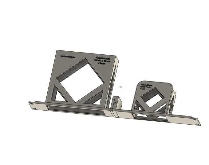 Apple TV 4K (2nd Gen) + Kaleidescape Strato E – 1U 19-Inch Rack Mount