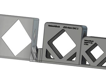 Sonos Port + Atom DAC 2 + Apple TV 4K (2nd Gen) — 1U 19-Inch Rack Mount