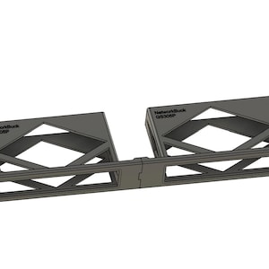 1U Rack Mount for Two Netgear GS305P 5-Port Switches