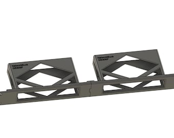 1U Rack Mount for Two Netgear GS305P 5-Port Switches