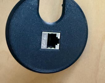 Desk Grommet with Integrated Keystone RJ45 Jack