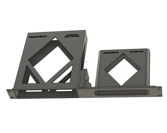 Kaleidescape Strato V/K ムービープレーヤーマウント + DIRECTV AT&T C71KW 400 マウント – 1U ラックマウント (19 インチ)