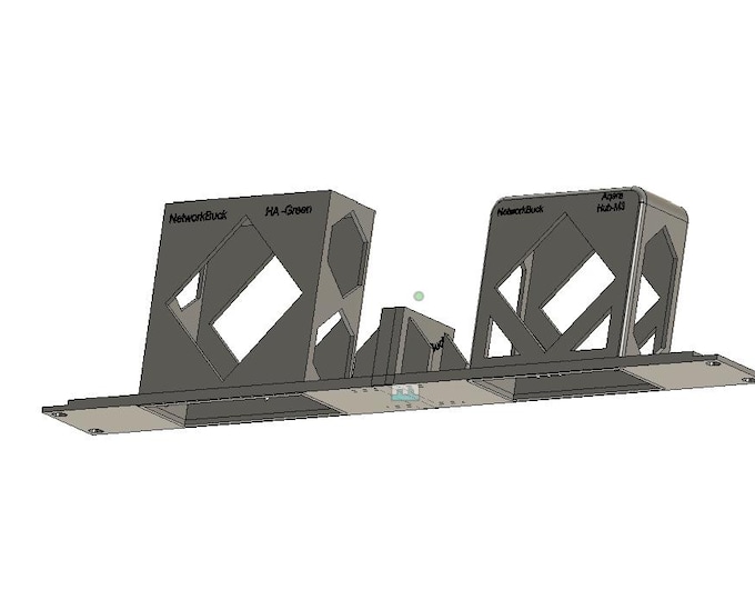 Home Assistant Green + Aqara Hub M3 – 1U Rack Mount (19-Inch)