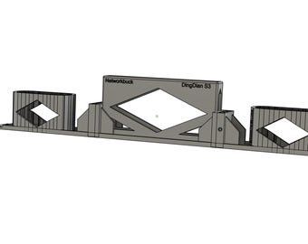 DingDian S3 Mount + 2× GL.iNet Comet Pro Mounts – 1U Rack Mount (19-Inch)