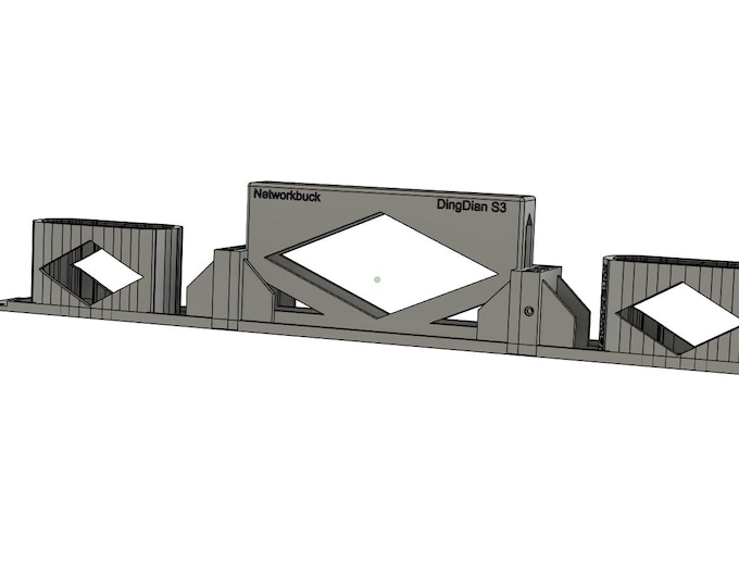 DingDian S3 Mount + 2× GL.iNet Comet Pro Mounts – 1U Rack Mount (19-Inch)