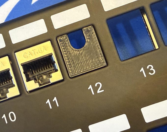 Keystone Cable Passthrough Plugs – Clean & Professional Cable Management