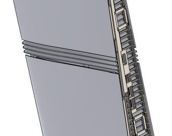PS5 Rear Cooling Plate with Dual 40mm Fan Mounts – Pop-In Screwless Design with Brass Inserts and screws