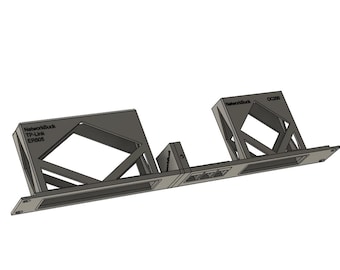 Omada ER605 Mount + Omada OC200/220  Mount + Keystone Panel – 1U Rack Mount (19-Inch)