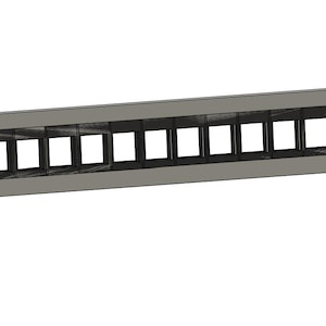 10-Inch Patch Panel with Keystone Jacks – 1U Mini Rack Mount