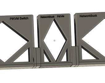 PiKVM V4 Plus & 2x Multiport Extender – 2U Rack Mount (19-Inch)