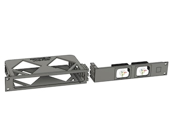UniFi UCG-Fiber + 2× JKVM – 1U Rack Mount (19-Inch)