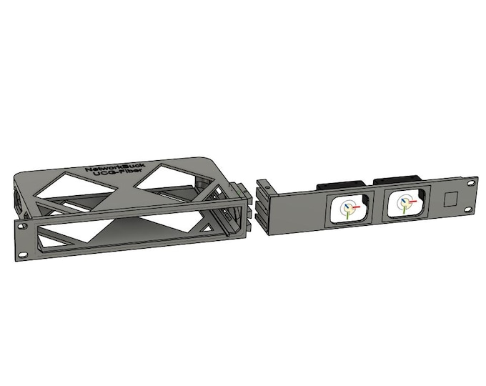 UniFi UCG-Fiber + 2× JKVM – 1U Rack Mount (19-Inch)