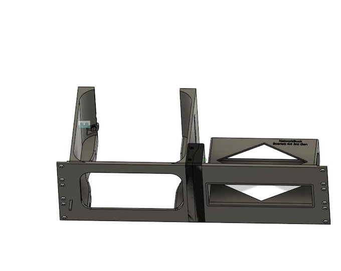 Mac Studio 3U Rack Mount, Remote Power, Focusrite Scarlett 4i4