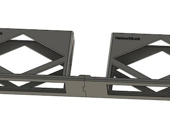 1U Rack Mount for Two Netgear 8-Port Switches
