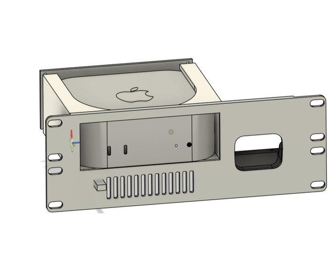 Apple Mac Mini M4  -- 2U Rack Mount with Jet KVM 10 Inch