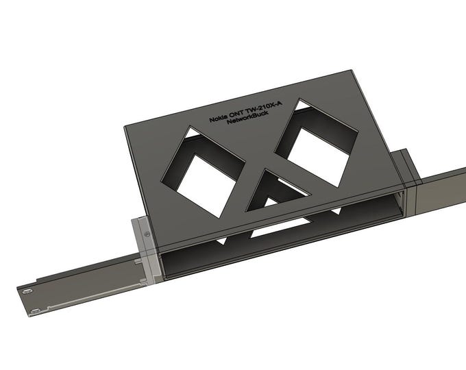 Nokia ONT TW-210X-A Mount + Optional Keystone Panel – 1U Rack Mount (19-Inch)