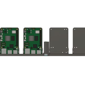 Raspberry Pi 19in Rack 1U Mount