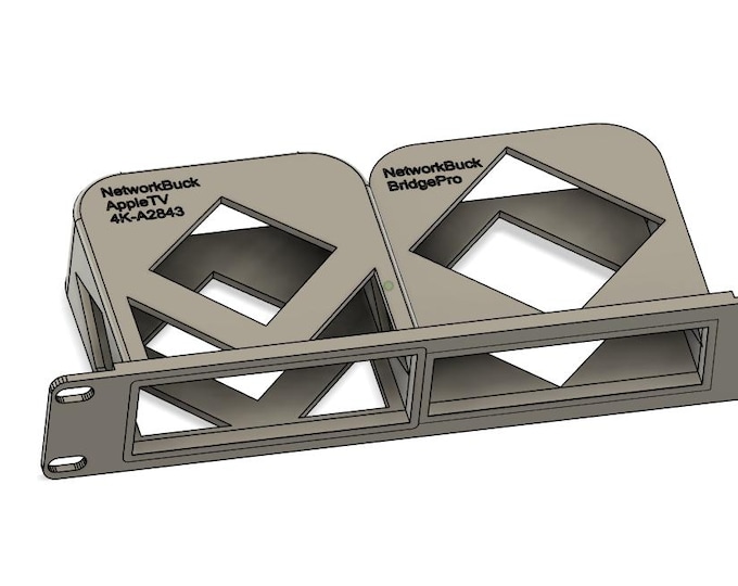 Apple TV 4K (3rd Gen) + Philips Hue Hub – 1U Rack Mount (10-Inch)