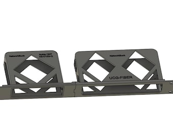 UniFi UCG-Fiber & Nokia XS-010G-Q – 1U 19-Inch Rack Mount