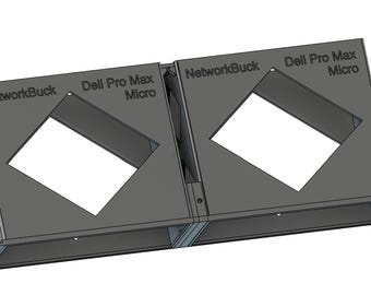 Dell Pro/OptiPlex Micro (X2) — Dual 2U 19-Inch Rack Mount