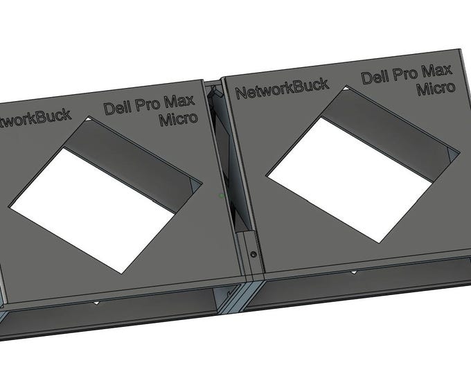 Dell Pro/OptiPlex Micro (X2) — Dual 2U 19-Inch Rack Mount