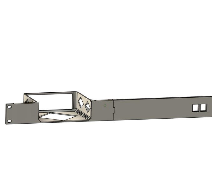 UniFi Express 7 (UX7) – 1U 19" Rack Mount with Keystone Jacks
