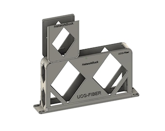 UniFi UCG-Fiber Cloud Gateway – 1U Rack Mount (10-Inch) with Embedded Charger Mount