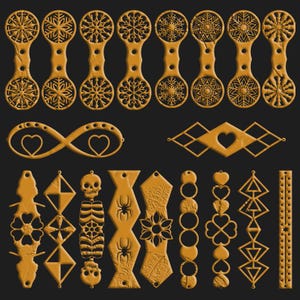 Christmas Leather Keychain SVG Template: Laser Cut Key Fob Pattern (Digital Download)