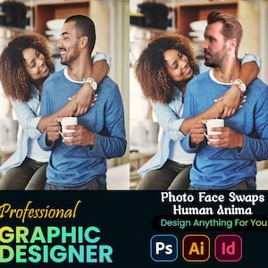 Photo Face swap Multiple Face swaps Manipulates Human faces and animal faces change head, fix blinking baby Face swap, add or remove people