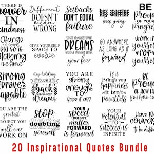 Boho Inspirational Quotes Png Svg Bundle, Inspirational Quotes, Printable Quotes, Positive Affirmations, Self Love svg, Mental Health svg