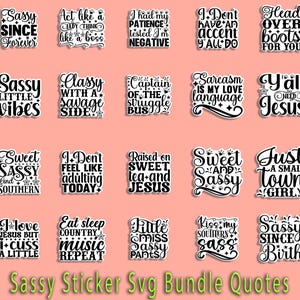 Sassy Retro Housewife PNG Bundle: Sarcastic SVG Stickers (Digital Download) image 3