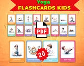 Yoga Flash Cards: Montessori Printable Cards (PDF Download)