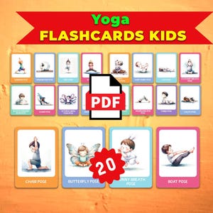 Yoga Flash Cards: Montessori Printable Cards (PDF Download)