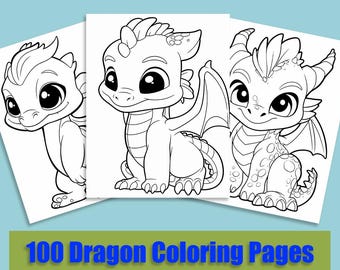 Dragon Coloring Pages, Dragon Party Activity Kids Coloring Book, fantasy coloring pages Coloring Sheets baby dragon coloring coloring pages