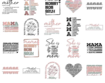 Pakiet cytatów na Dzień Matki w formacie SVG: projekty wyrażające uznanie dla mam (do pobrania w wersji cyfrowej)