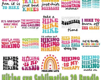 Retro Hiking SVG Bundle: Adventure Quotes, Nature Designs (Digital Download)