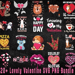 Retro Valentine SVG PNG Bundle: Groovy Designs (Digital Download)