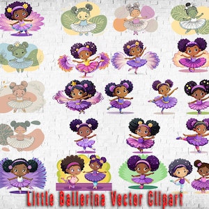 Sweet Little Ballerina Vector Clipart Ballerinas Clipart Ballerina Clipar Watercolor Ballerina Clipart Cute ballet clipart Ballerina PNG