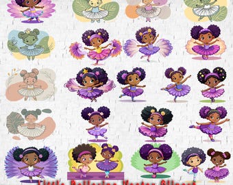 Sweet Ballerina Clipart: Watercolor Ballet PNG, SVG, EPS (Digital Download)