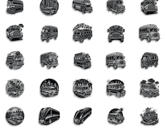 Layered School Bus SVG: Back To School Cut Files (Digital Download)