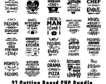 Cutting Board Quotes SVG Bundle: Funny Kitchen Designs (Digital Download)