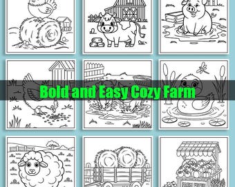 Farm Animals Coloring Pages: 77 Cozy Farm Scene Designs (PDF Download)