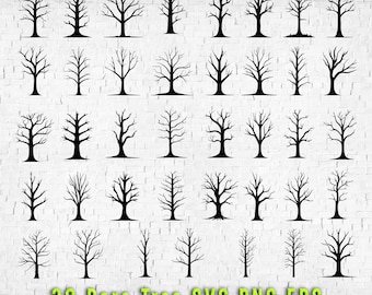 Paquete SVG de árbol desnudo: Clipart del árbol celta de la vida (descarga digital)